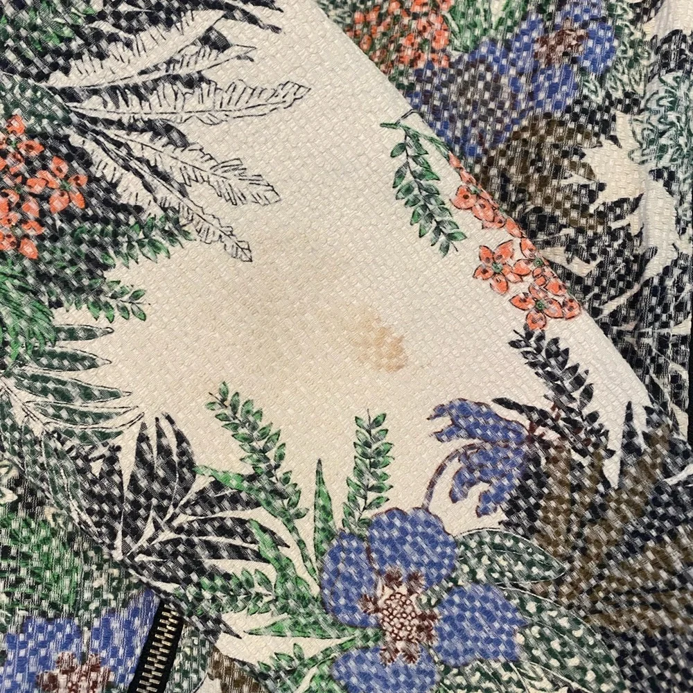 Zara Multicolor Floral Bomber Jacket - Picture 3 of 5